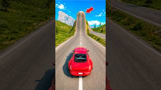 High Speed Cars VS Giant Bump 😱 Mobil vs Bumps 💥 Beamng Drive #shorts