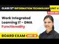 Functionality - Work Integrated Learning IT DMA | Class 12 IT | Unit 4 (Code 802) Part B | CBSE 2025