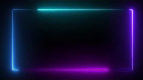 4K VJ Loops #61 Animated Video Background - Saber Lighting Frame for Edits - Background video