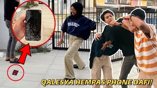 QALESYA BALAS PRANK ROSAKKAN PHONE DAFI!