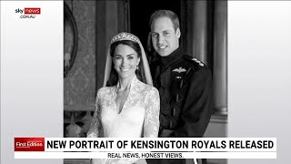 New portrait of Kensington royals released