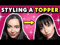 UNIWIGS: How to style a TOPPER + How to hide female HAIR LOSS