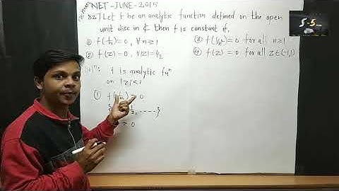 Csir Net/Jrf June 2015 Complex Analysis Que.82)