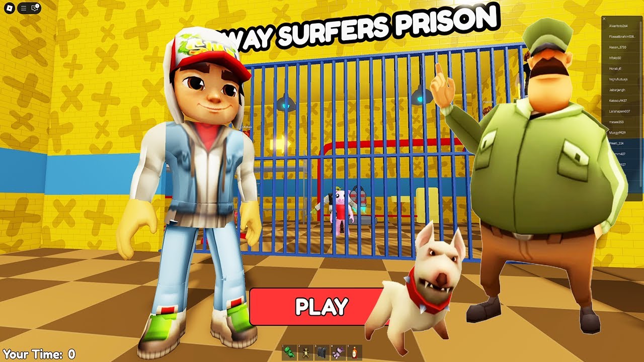 Subway Surfers BARRY PRISON RUN Obby - New Update Roblox All Bosses Battle FULL GAME #roblox