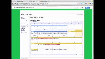Embedding Google Calendars in other websites