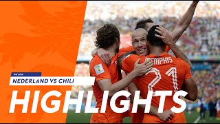Highlights: Nederland - Chili (23/06/2014) WK 2014