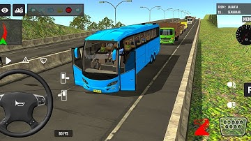 2025 new coach bus simulator 💥 || indonesia bus simulator part-1 #bus #game #simulator #cartoon