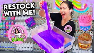 RESTOCK MY SLIME SHOP WITH ME!! *I finally did it*