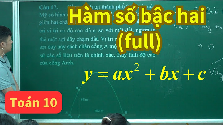 Bài tập hàm số bậc 2 lớp 10