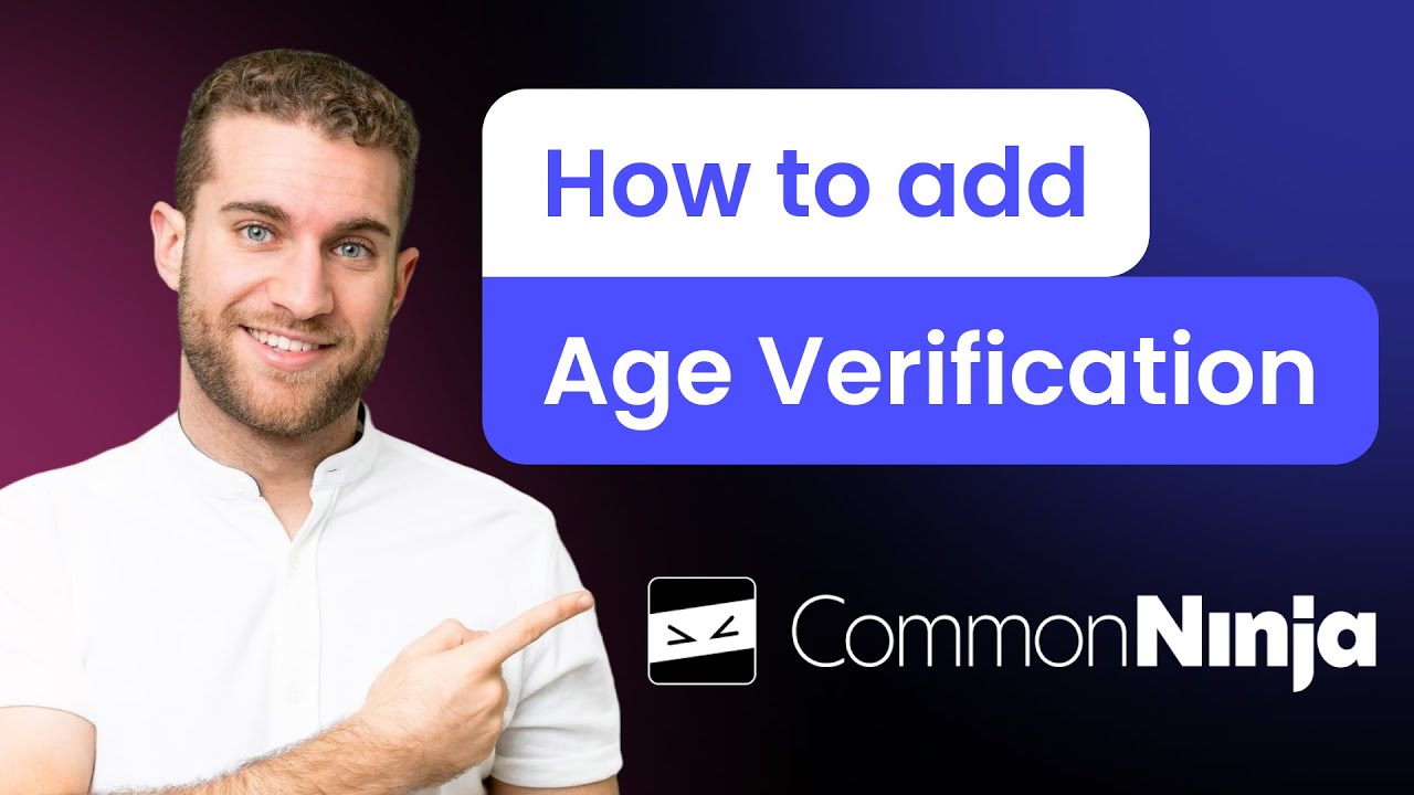 How to add an Age Verification to your website - YouTube