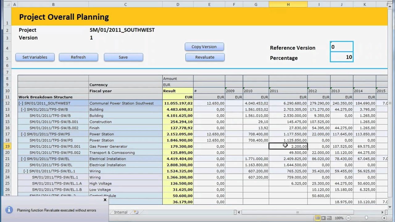 3. SAP Planning Excel Upload for SAP Project Planning YouTube