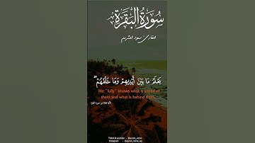 اية الكرسى سعود الشريم #قران #تلاوات #سورة_البقرة #اسلاميات #سعود_الشريم  #religion #quranicverse