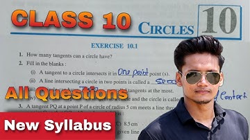 Ex 10.1 Class 10 | Circles | Class 10 NCERT | Ex 10.1 New Syllabus CBSE Rajmith study