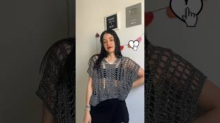 Idea fácil para tejer una blusa moderna ✨ #crochet #moda #shortsfeed #diy #tutorial #shorts t