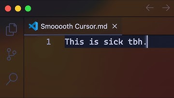 Smooth Cursor in VS Code!