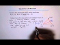 Find Equation of Median in a Triangle with vertices (-2, 0) (8, 8) and (4, 2)