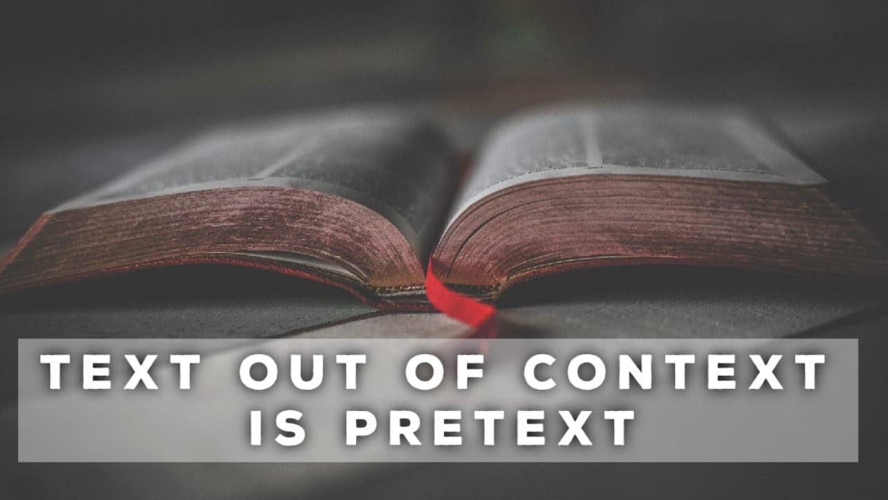 Quoting The Bible In Context YouTube Quoting The Bible In Context YouTube
