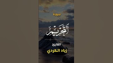 سورة التّحريم | ٦٦ | اكتب كلمة طيبة تكون مأجورا عليها إن شاء الله
