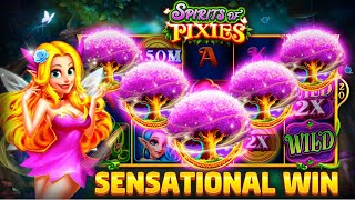 FREE COINS from Pixie slot are to be collected! Win Grand in Jackpot Wheel feature! Sensational WIN!