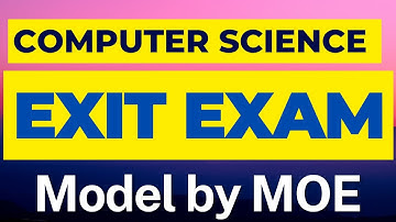 Exit Exam Model for Computer Science by MOE: 100 Questions with Answer