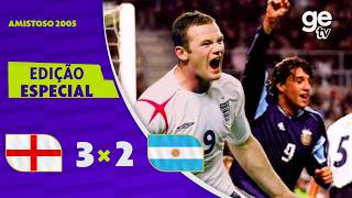 INGLATERRA 3 X 2 ARGENTINA | MELHORES MOMENTOS | AMISTOSO 2005 | ge tv