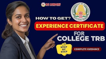How to get Experience Certificate for Assistant Professor