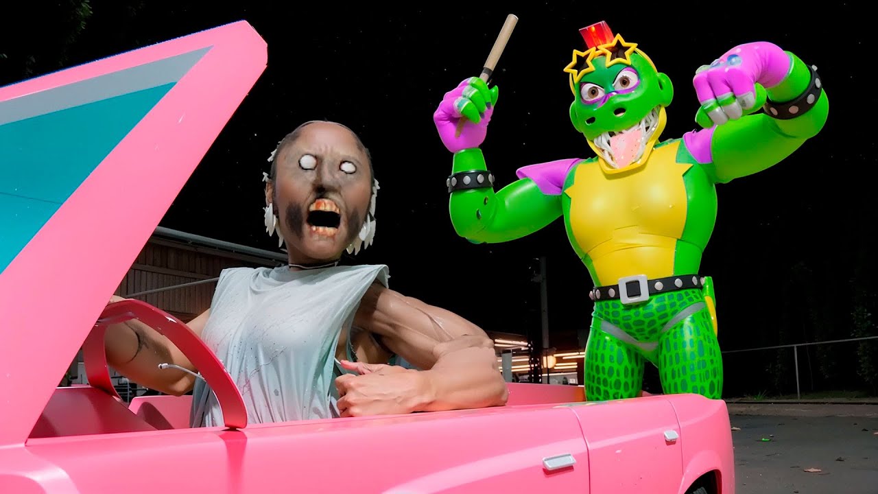 VR Бабка Гренни украла машину Гига Монти в Бонелаб FNAF COOP Bonelab