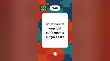 Riddle 79/100: 88 Keys… But Can’t Open a Door?! 🎹🔒🧠 #shorts #riddles #quiz