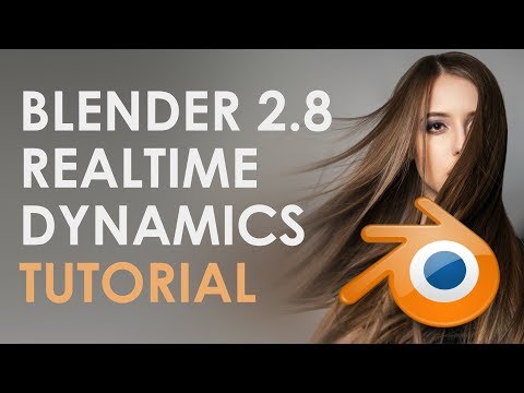 Blender dynamics (quick and fast) cloth, hair, flags Real-time Tutorial