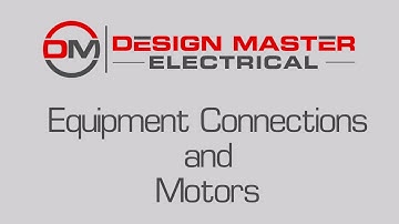 Design Master Electrical for AutoCAD: Equipment Connections and Motors