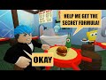 ESCAPE THE KRUSTY KRAB | ROBLOX | STEAL THE SECRET FORMULA!