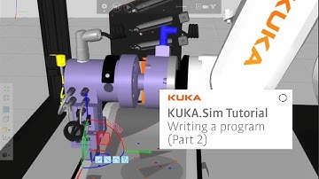KUKA.Sim Tutorial - How to write your first program "Get Cube" - Education cell (Part 2)