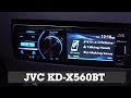 Jvc kdx560bt display and controls demo  crutchfield