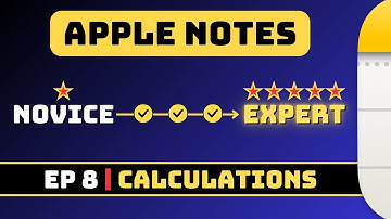 Ep. 8 - Calculations | Apple Notes Masterclass
