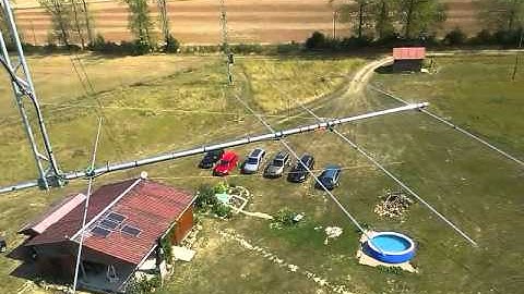 10m 4x6el G0KSC H-frame stack at OL7M