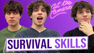 EP.33 The Sturniolo Triplets Share Survival Skills Tips!