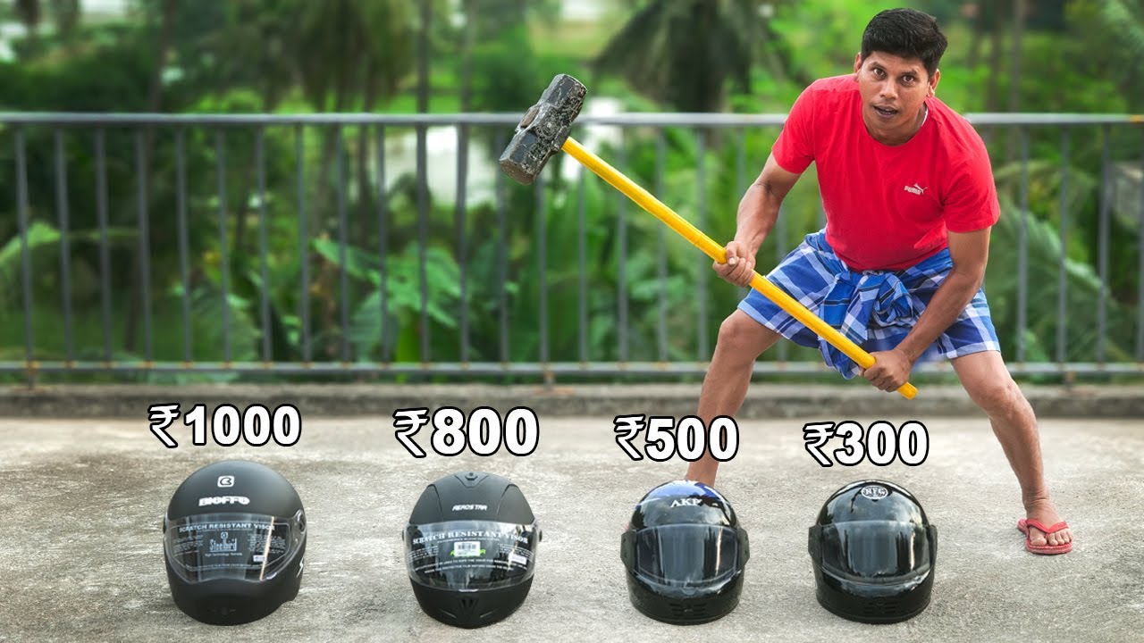 Тест на прочность шлема: дешевый против дорогого | Скрытая опасность в шлемах