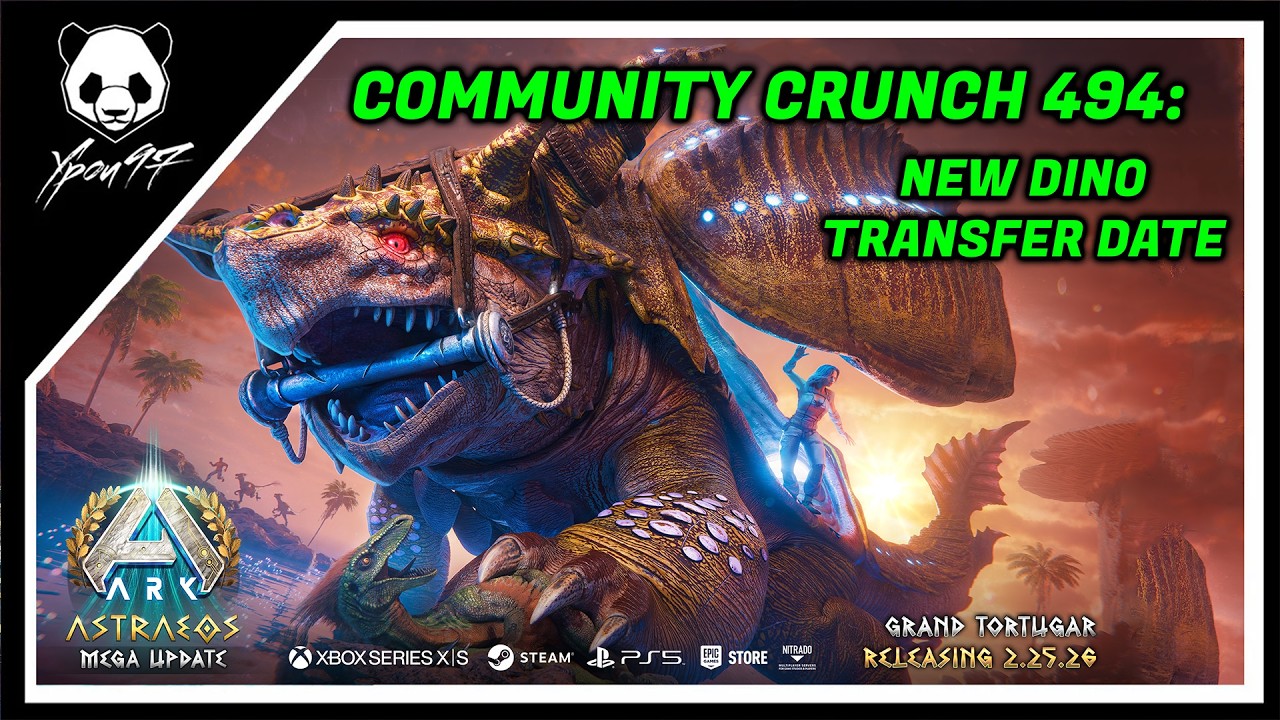 ARK News - Community Crunch 494: Shell Yeah! - New Dino And Transfer Date | ARK: Survival Ascended