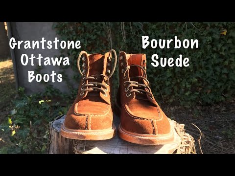 Grant stone Ottawa Boots, BOURBON SUEDE REVIEW - YouTube