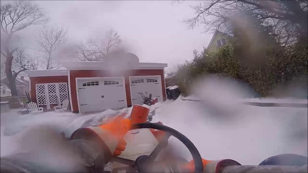 Snow blowing Stella March 2017 - YouTube