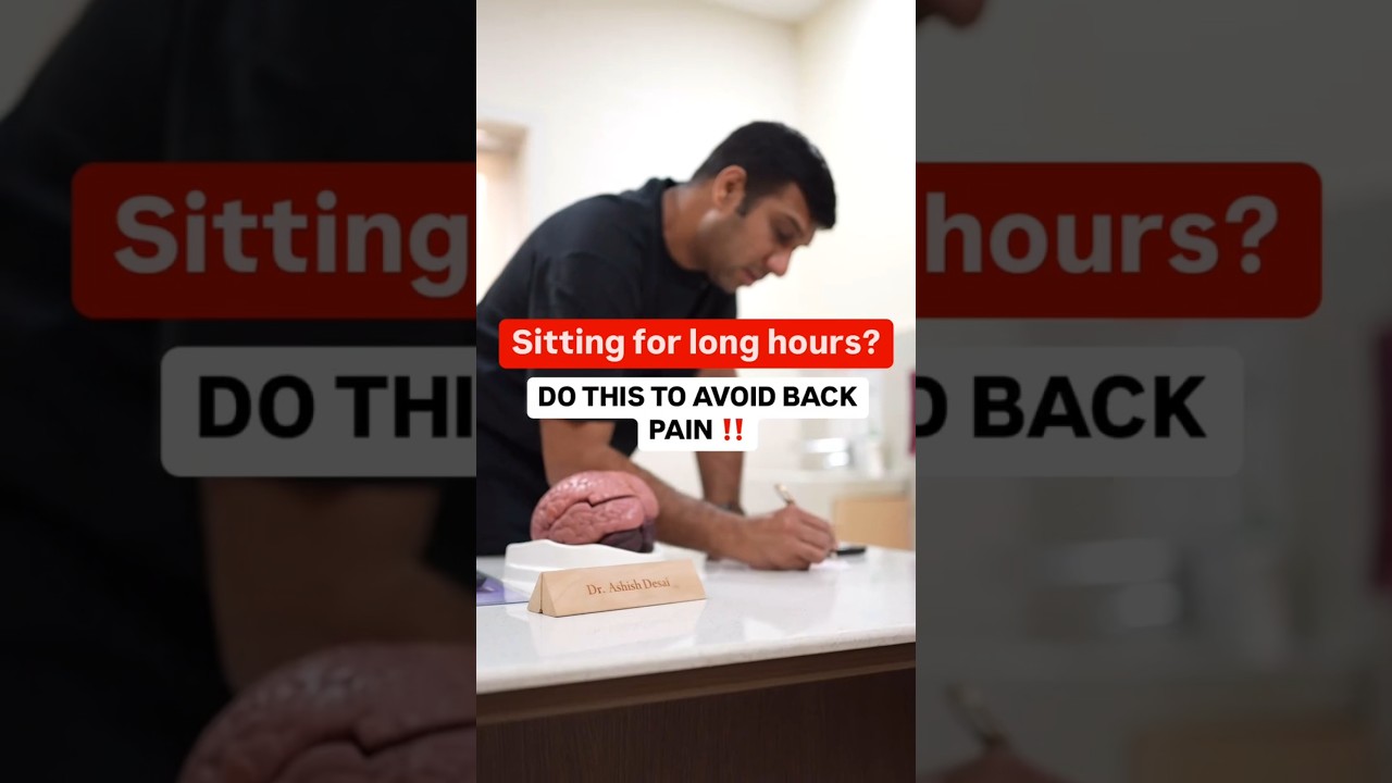 Tips to prevent back pain if you sit for long hours!