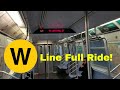 MTA NYC Subway: Riding R160B (W) train from Astoria - Ditmars Blvd - Whitehall St (Full Ride)