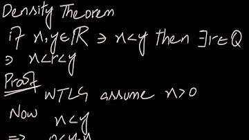 Density theorem real analysis