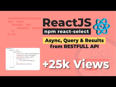 ReactJs, use react-select async to query backend api and get options as dropdown