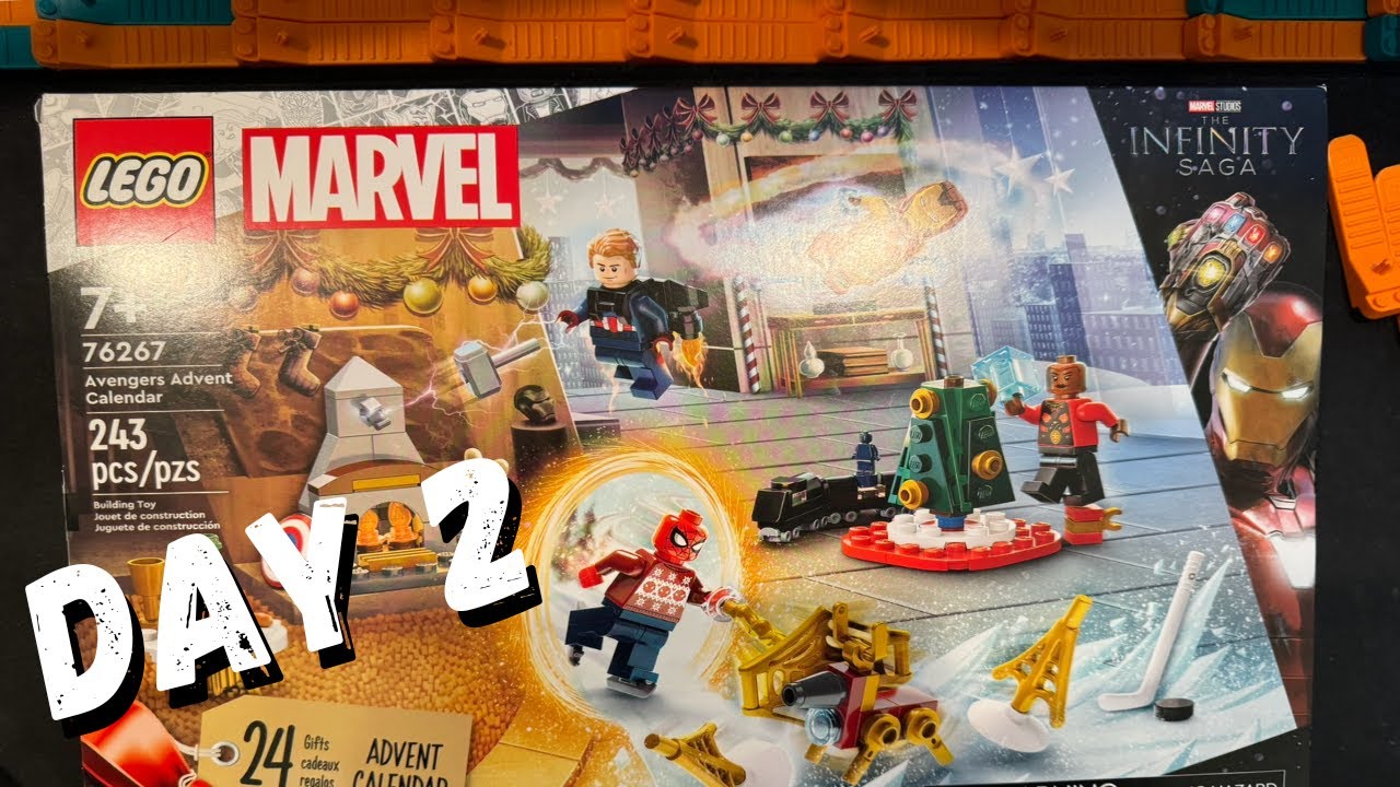 LEGO Marvel Avengers Advent Calendar 2023 Day Two 76267 Build and Review!  Super Mini Build! 