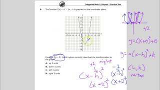 Question 8 (old 9)-  Integrated Math 2  - (Question 9 - Algebra 1) -  TNReady Practice Test