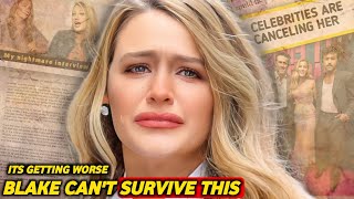 BLAKE LIVELY DOWNFALL WORSEN AS HOLLYWOOD SET TO CANCEL HER