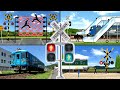 踏切カンカン総集編#5　～踏切をわたる人々編～ 【踏切アニメ】/ Train &amp; Railroad Crossing All Anime#5