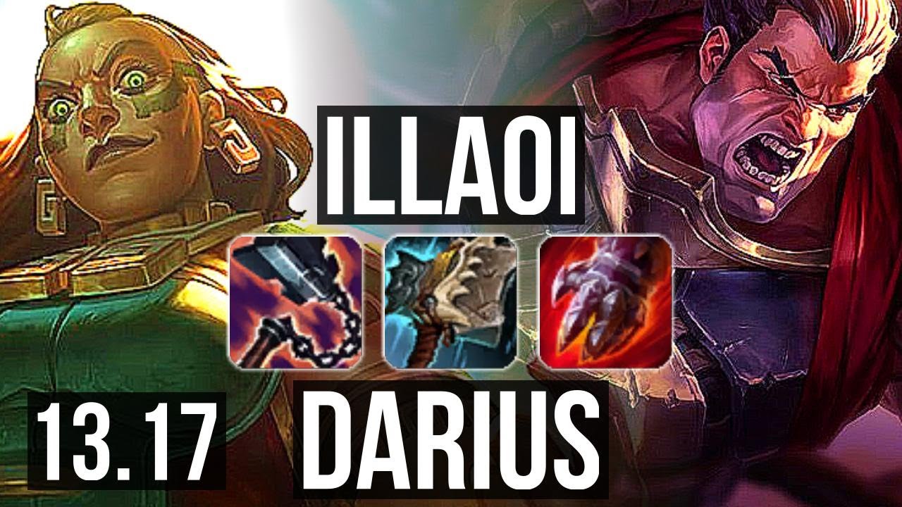 ILLAOI vs DARIUS (TOP), 10 solo kills, 2.3M mastery, 900+ games, NA  Grandmaster