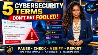 5 Cybersecurity Terms Every Beginner MUST Know | Real-World Email Scam Explained